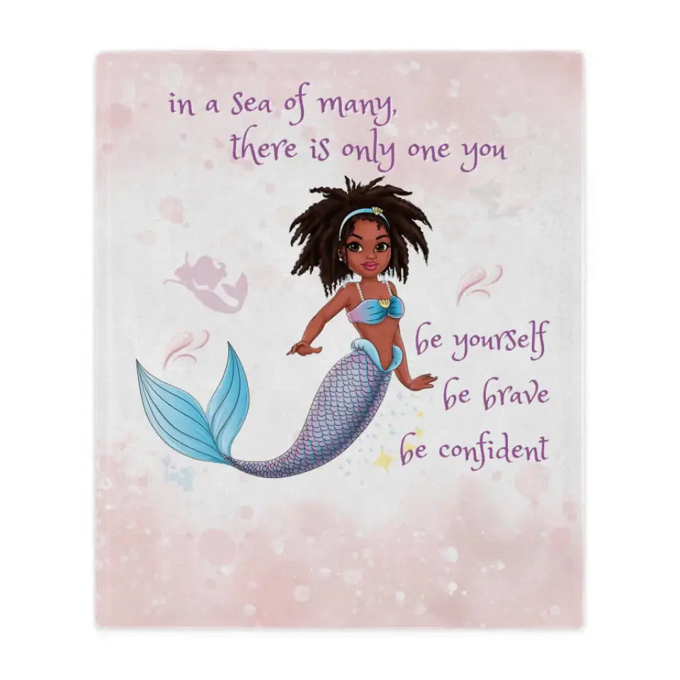 Mermaid Personalized Blanket with Your Name