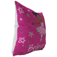Thumbnail for The I Believe Ballerina Throw Pillow