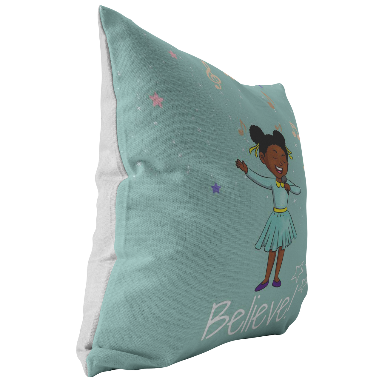 The I Believe Singer Throw Pillow