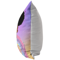 Thumbnail for The Be-YOU-tiful Unicorn Girl Pillow - Purple/Yellow