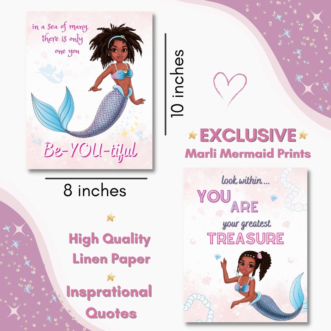 Marli Mermaid 8x10in Poster Set