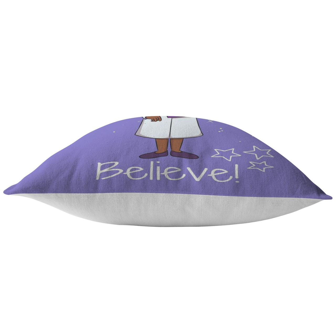 The I Believe Girl Doctor Throw Pillow