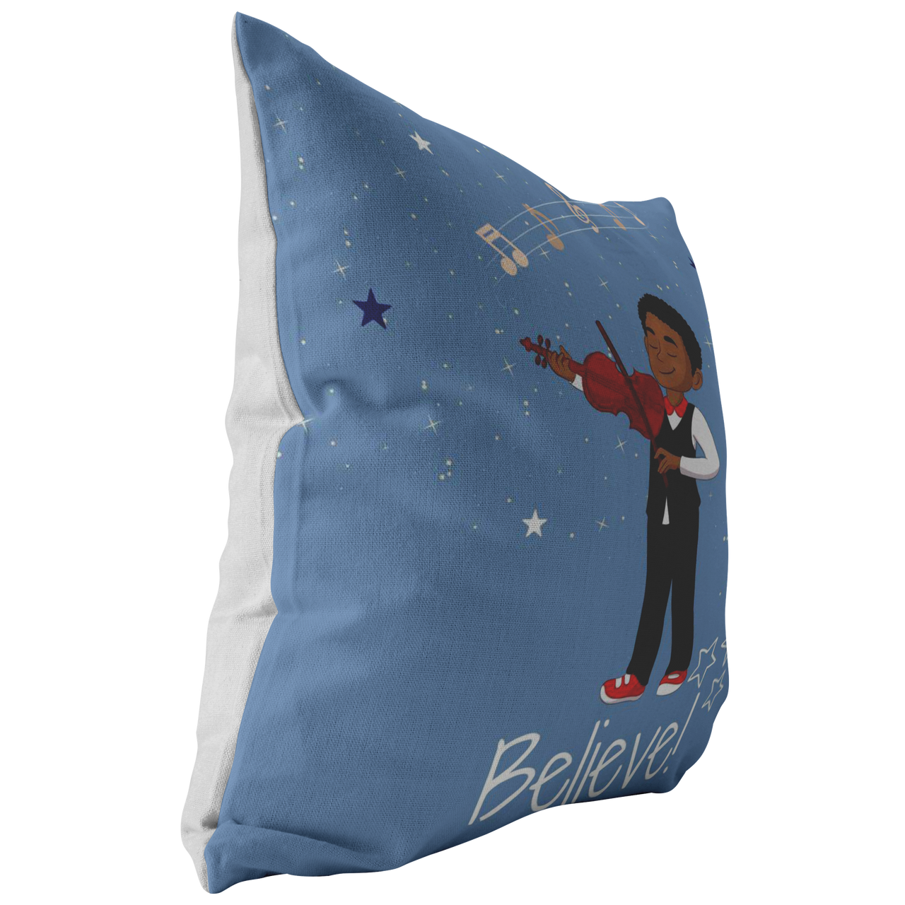 The I Believe Musician Throw Pillow
