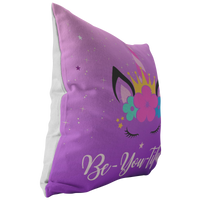 Thumbnail for The Be-YOU-tiful Unicorn Pillow - Pink/Purple