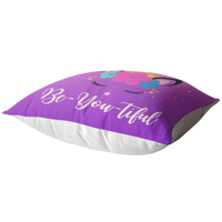 Thumbnail for The Be-YOU-tiful Unicorn Pillow - Pink/Purple