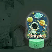 Thumbnail for Personalized Astronaut LED Light, Kids Custom Multicolor Mode Light