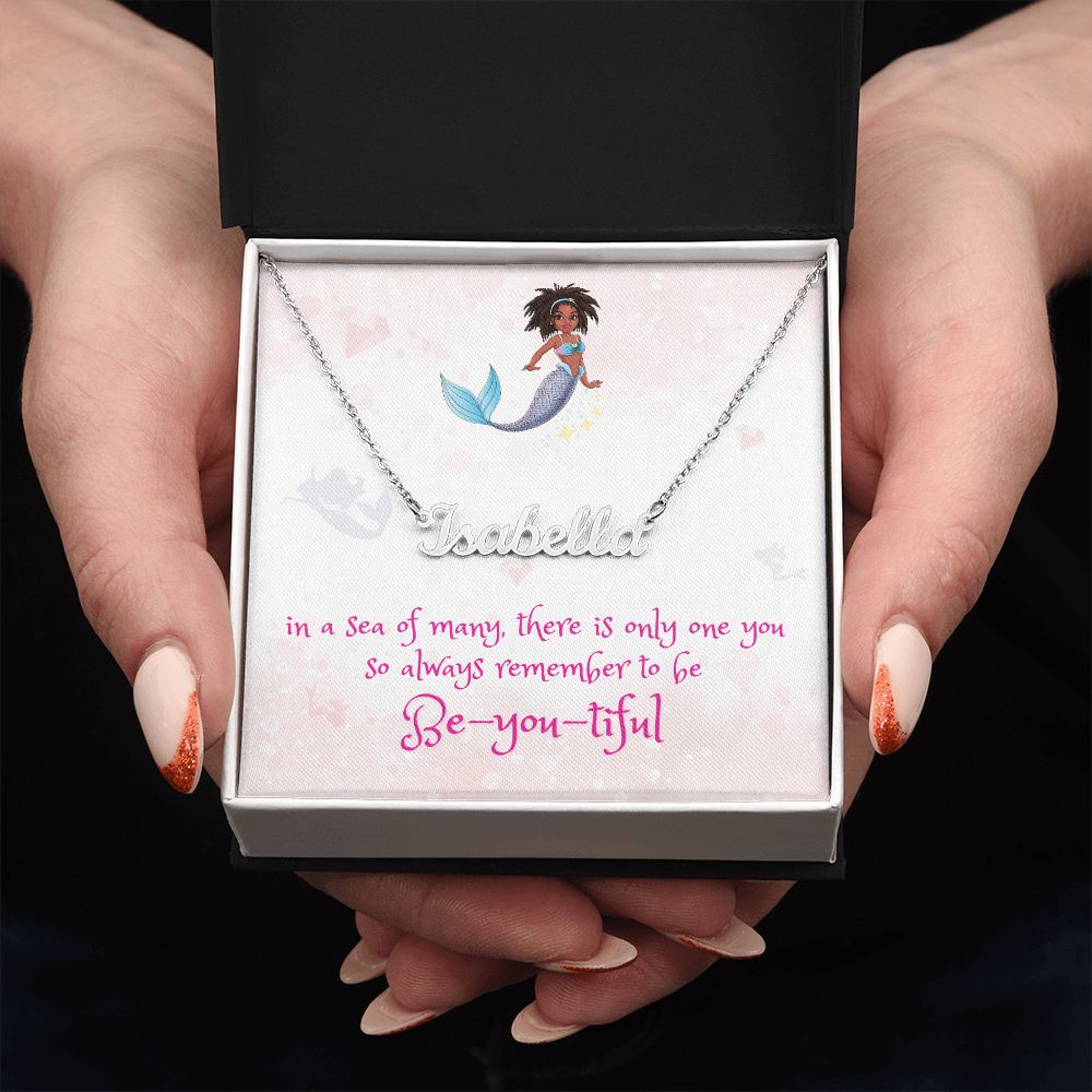 Marli Mermaid's Be-you-tiful Custom Name Necklace