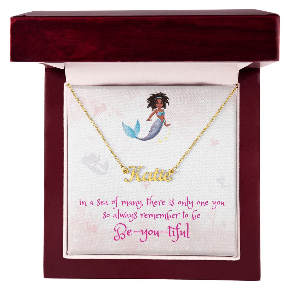 Marli Mermaid's Be-you-tiful Custom Name Necklace