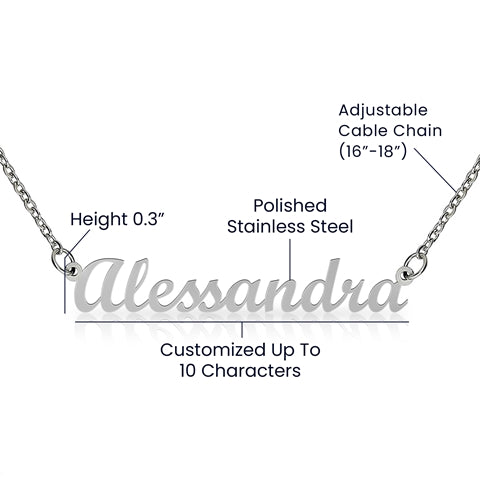 Marli Mermaid's Be-you-tiful Custom Name Necklace