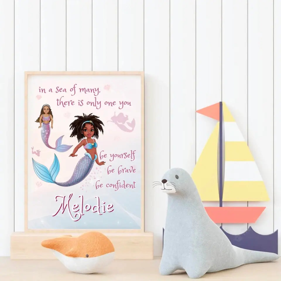 Mermaid Personalized Poster with Your Name