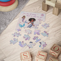 Thumbnail for Black Mermaid 30-Piece Personalized Kids Puzzle