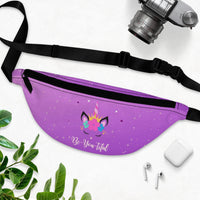 Thumbnail for The Be-Youtiful Unicorn Fanny Pack - Purple