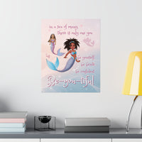 Thumbnail for Marli Mermaid, Black Mermaid 16x20in Poster