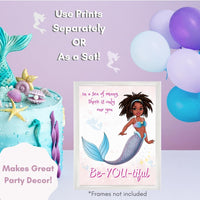 Thumbnail for Marli Mermaid 8x10in Poster Set