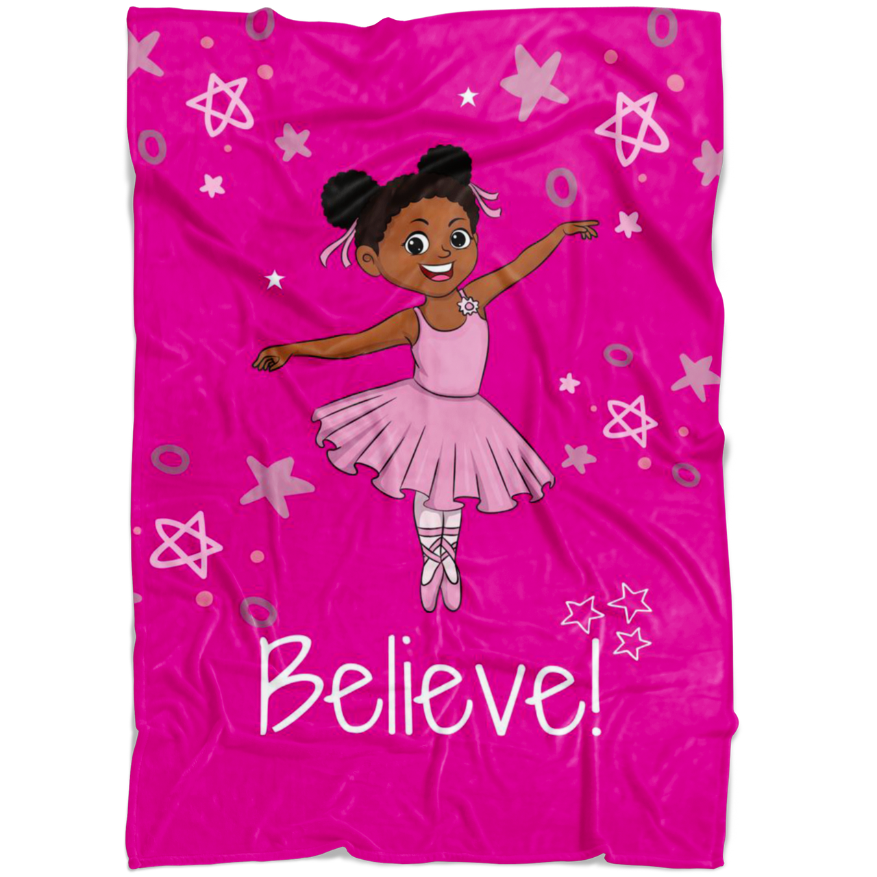 The I Believe Ballerina Fleece Blanket