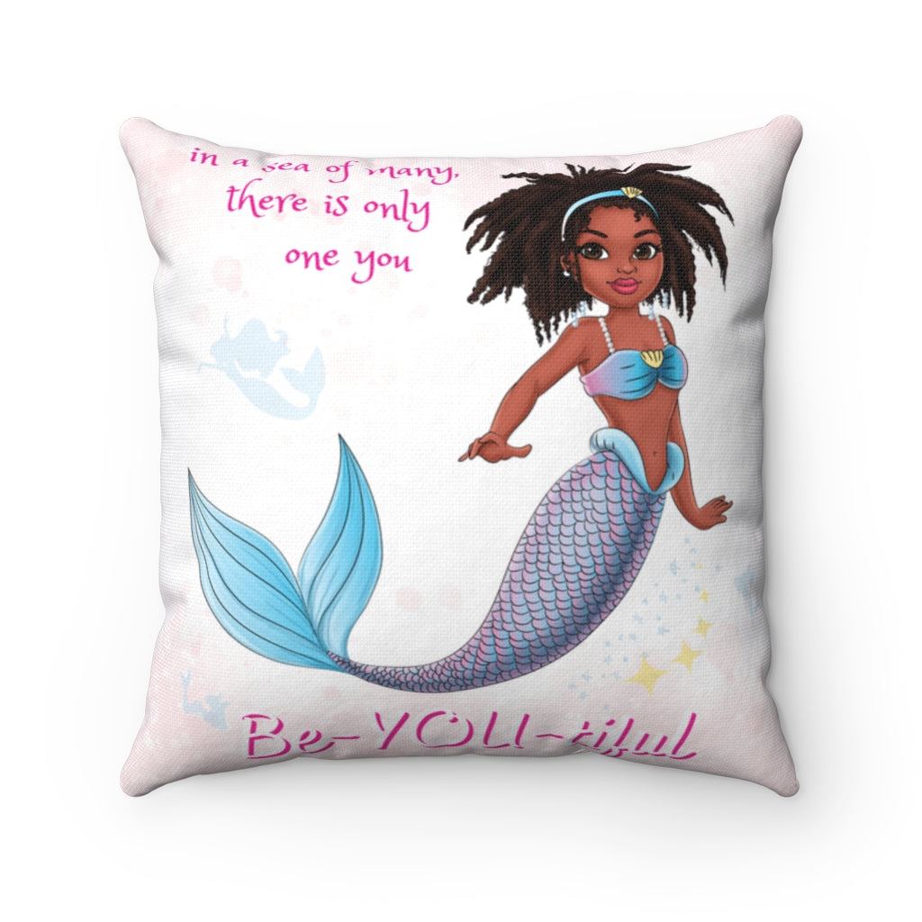 Marli Mermaid Double-Sided Throw Pillow Cover