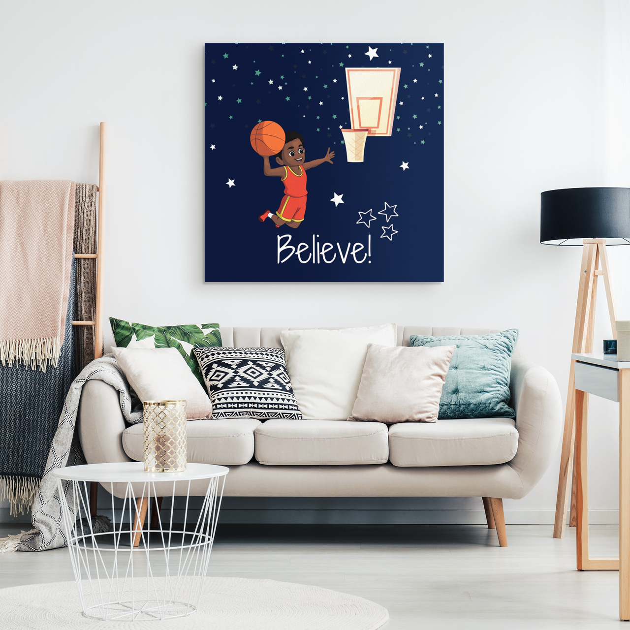 The Basketball Canvas Wall Art