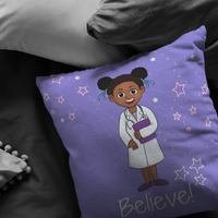 Thumbnail for The I Believe Girl Doctor Throw Pillow