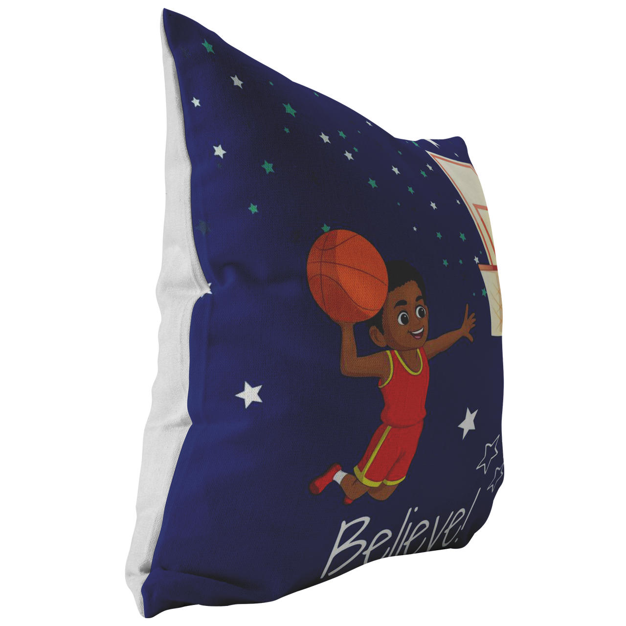 The I Believe Basketball Throw Pillow