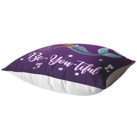Thumbnail for The Marli Mermaid Square Toss Pillow - Dark Purple