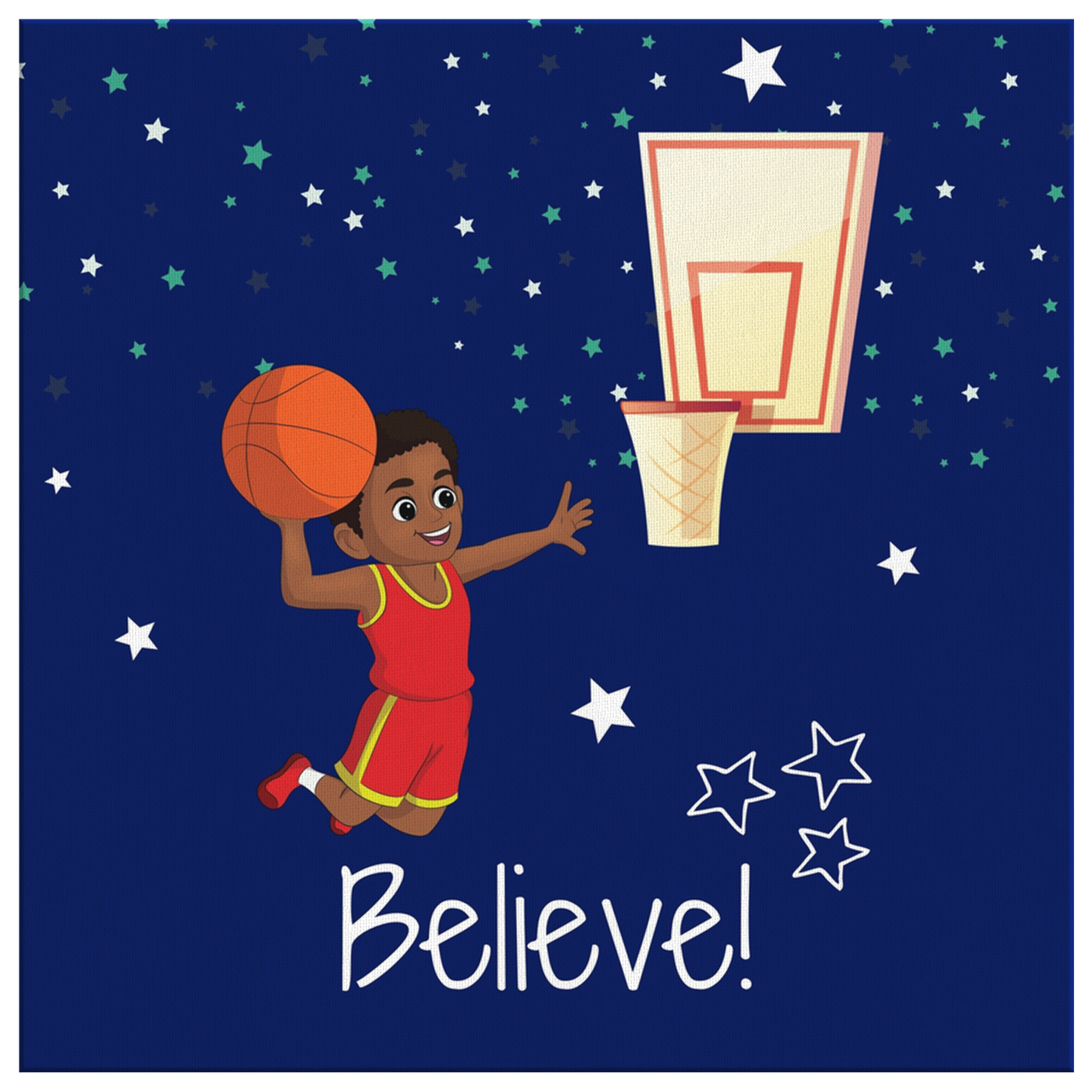 The Basketball Canvas Wall Art