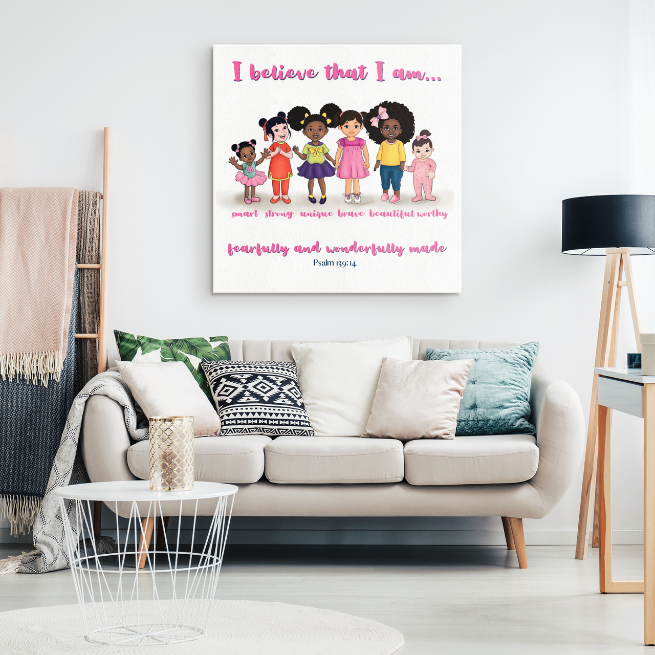 The I Believe that I Am Canvas - with scripture